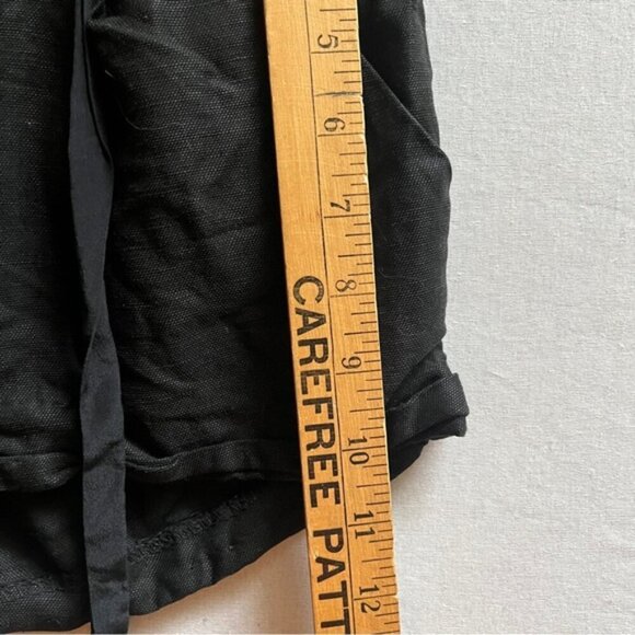 Wilfred Linen black belted shorts Sz 6 - Picture 7 of 8